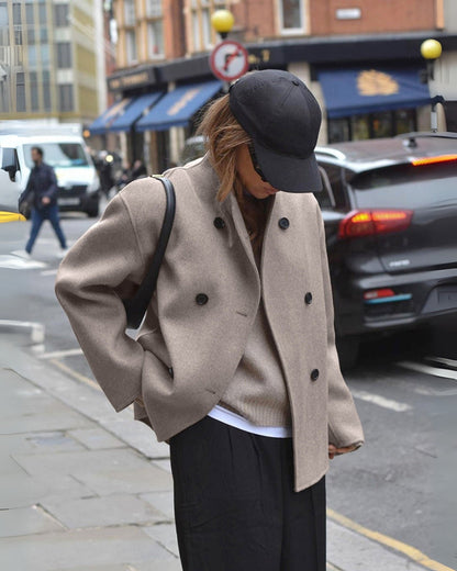 Stylish Oversized Button-Up Coat for Women