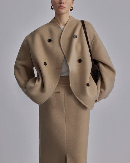 Stylish Oversized Button-Up Coat for Women