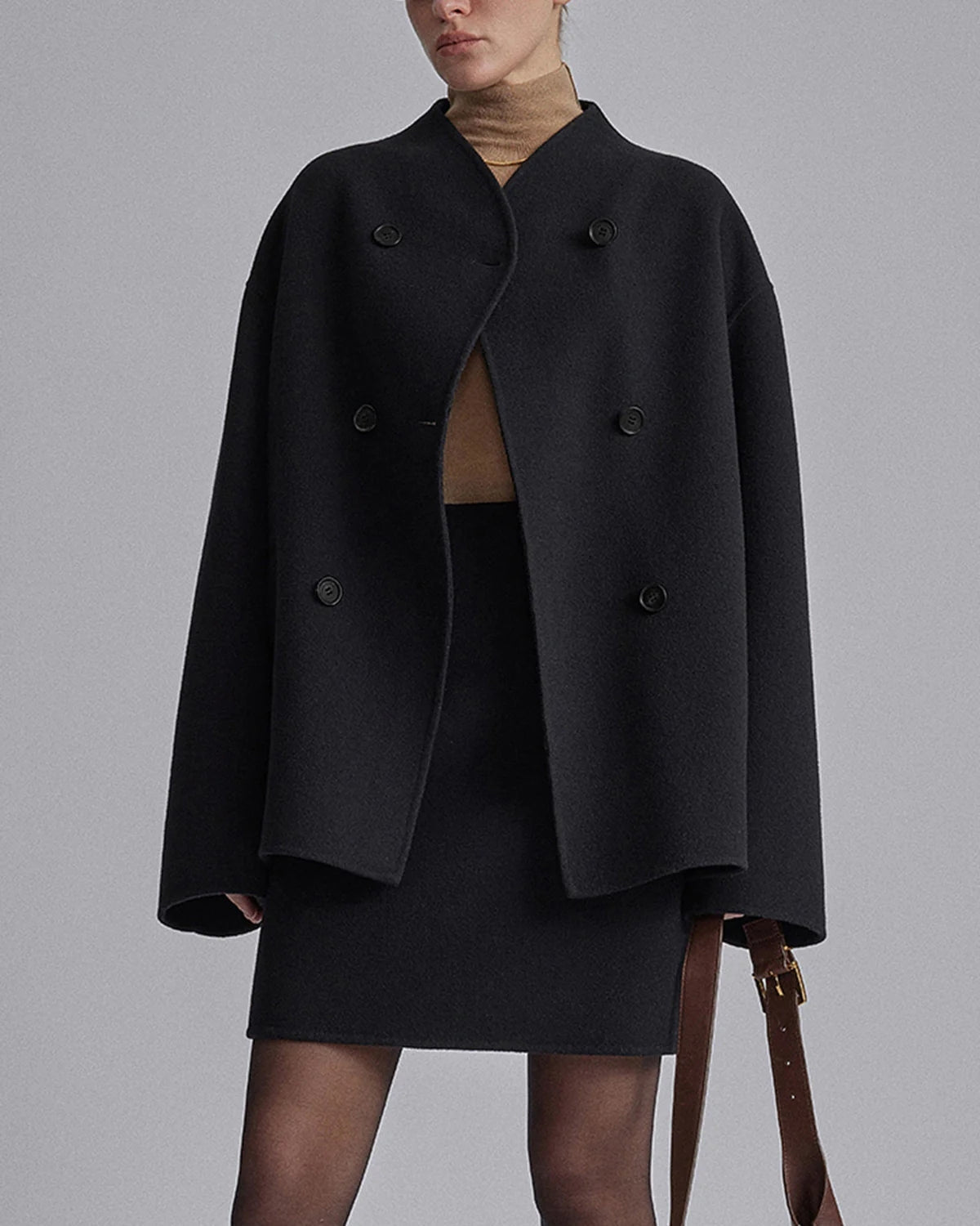 Stylish Oversized Button-Up Coat for Women