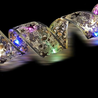Warm White LED Christmas String Lights for Tree and Party Decor – Available in Silver, Gold, and Red, Lengths from 1M to 10M