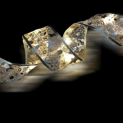 Warm White LED Christmas String Lights for Tree and Party Decor – Available in Silver, Gold, and Red, Lengths from 1M to 10M