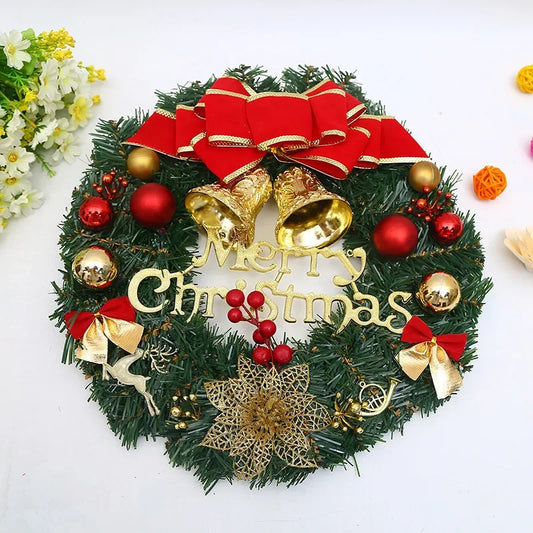Artificial Christmas Greenery – Indoor and Outdoor Wreath and Garland Decorations with Green Ornaments