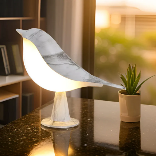 FeatherGlow: Stylish Bird-Shaped LED Lamp with Touch Control and Aromatherapy Feature