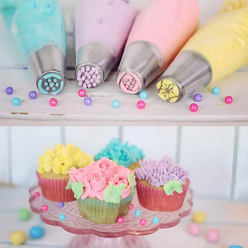 Artistic Piping Nozzle Set for Effortless Cake Decoration