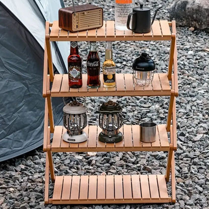 Portable Lightweight Wooden Folding Rack