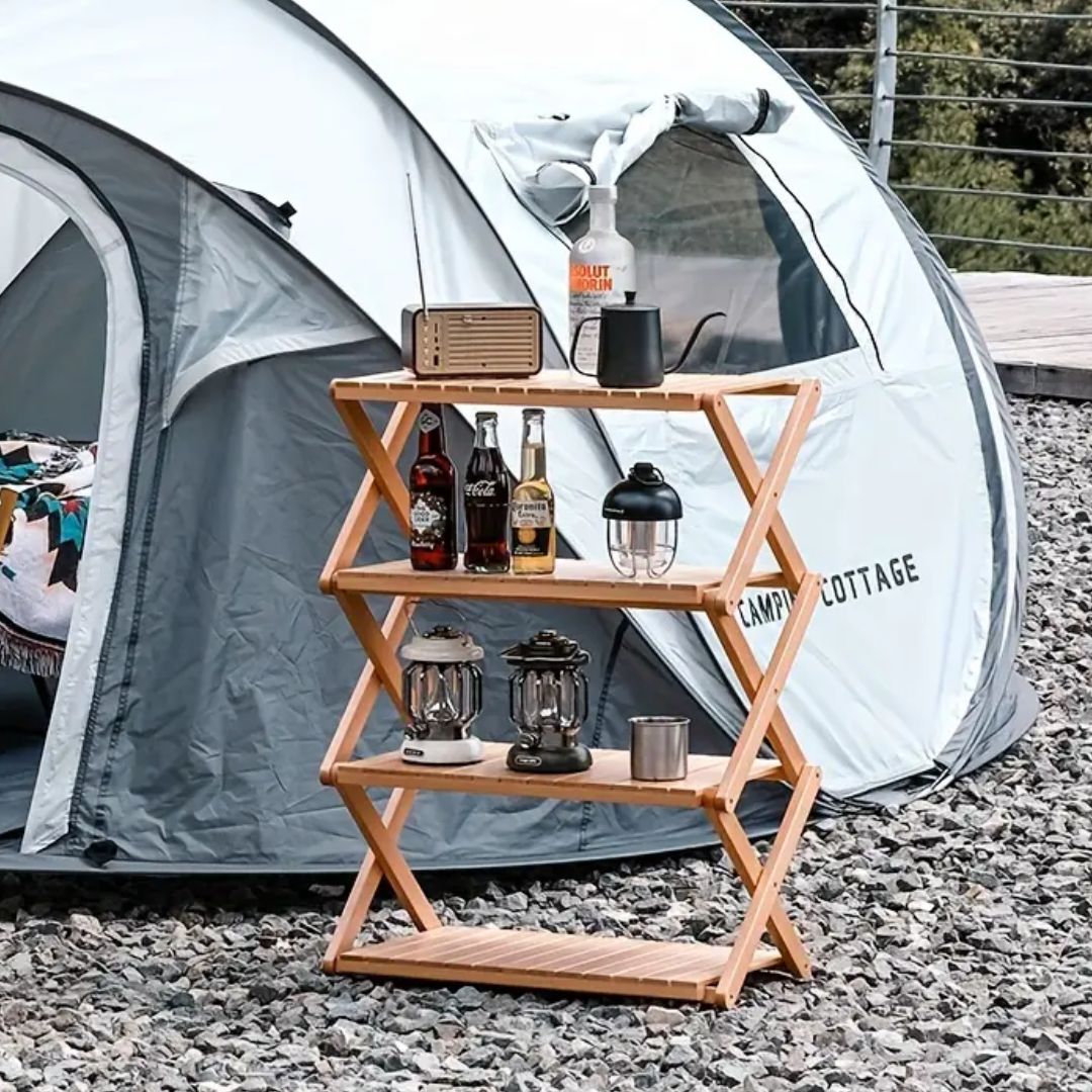Portable Lightweight Wooden Folding Rack