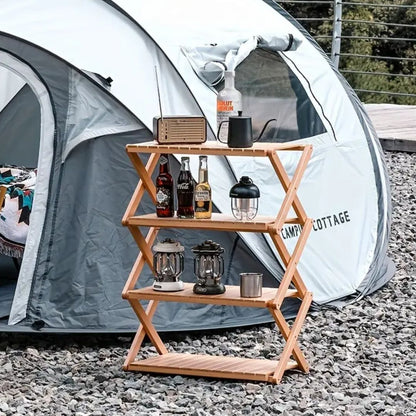 Portable Lightweight Wooden Folding Rack