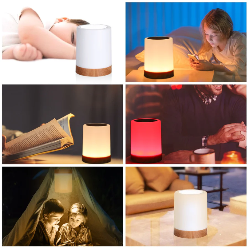 Contemporary LuxeTouch Night Light with Stunning Light Effects