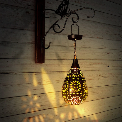 Solar-Powered Outdoor Pendant Light – LumaBright