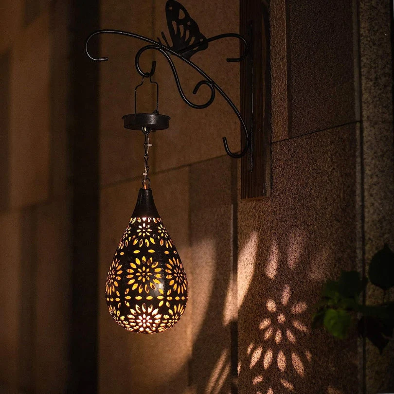 Solar-Powered Outdoor Pendant Light – LumaBright