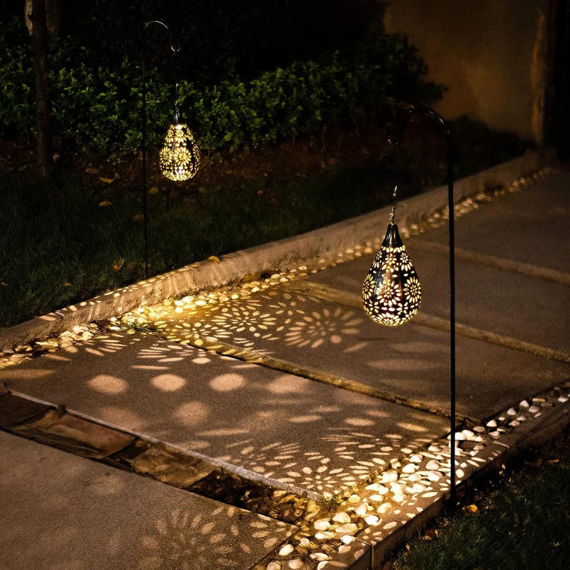 Solar-Powered Outdoor Pendant Light – LumaBright
