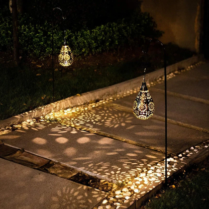 Solar-Powered Outdoor Pendant Light – LumaBright
