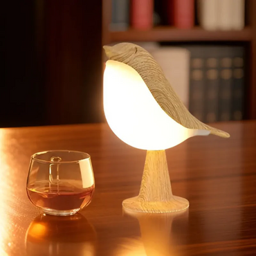 FeatherGlow: Stylish Bird-Shaped LED Lamp with Touch Control and Aromatherapy Feature