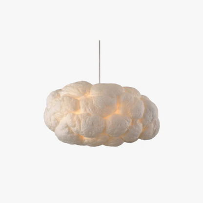 Nimbus White PVC and Cotton Hanging LED Pendant Lamp