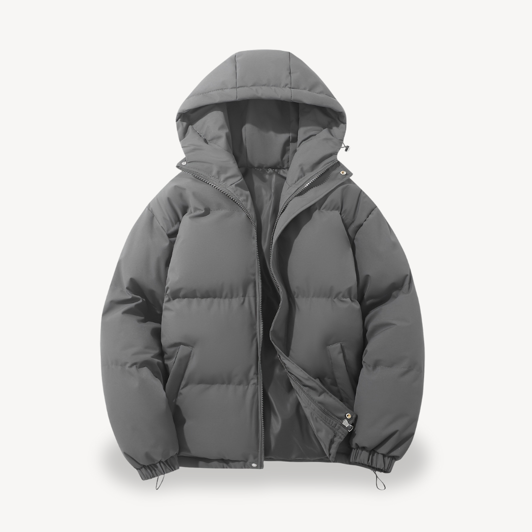 LIVAA – Men's Hooded Puffer Jacket for Winter
