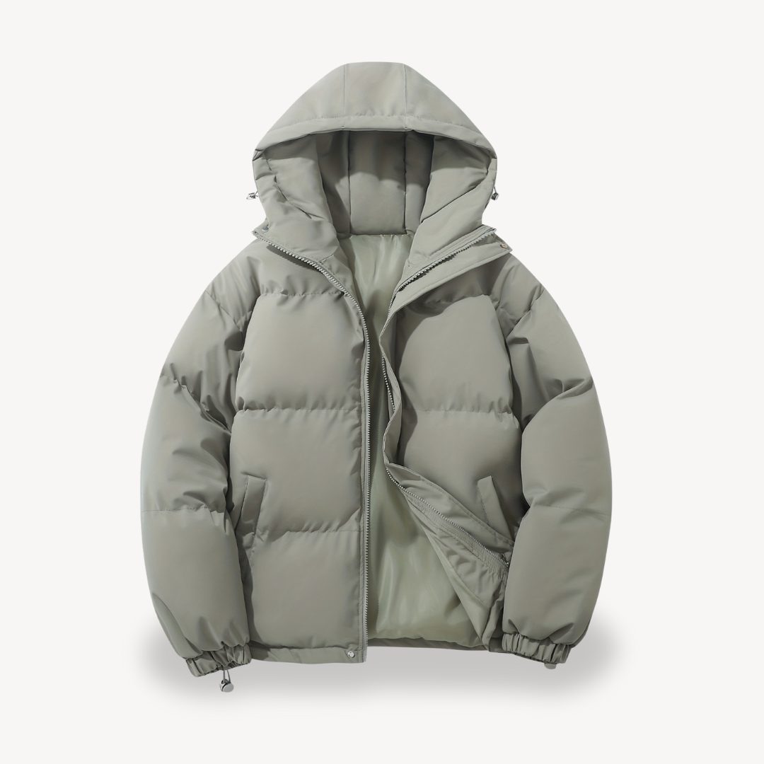 LIVAA – Men's Hooded Puffer Jacket for Winter