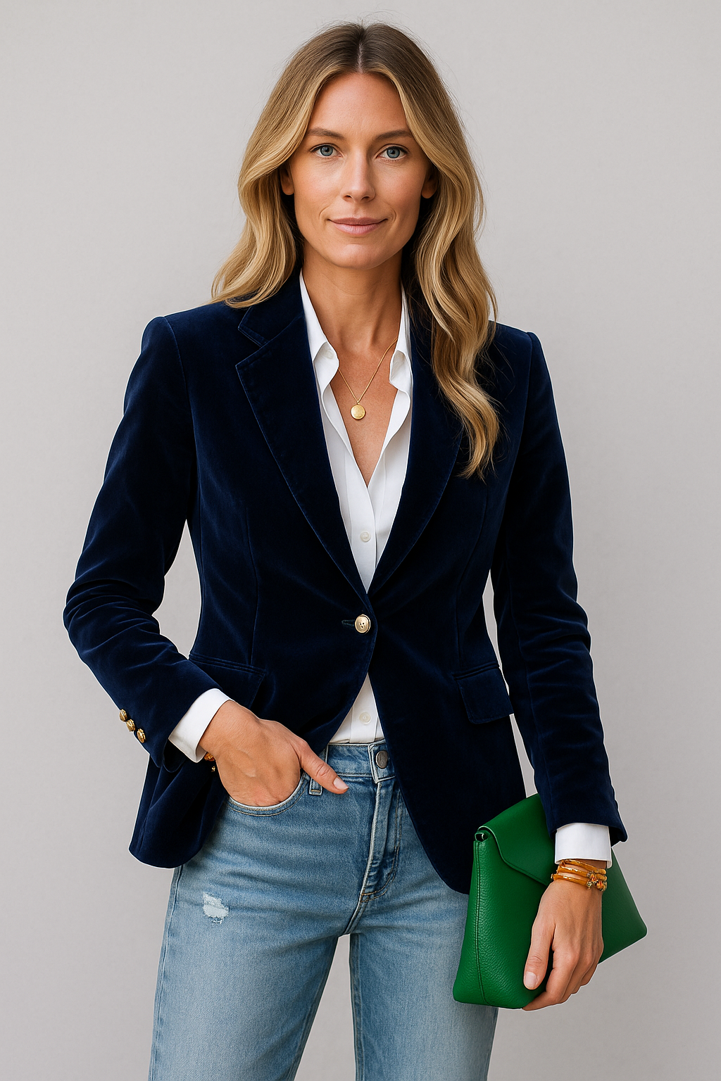 Women's Velvet Blazer
