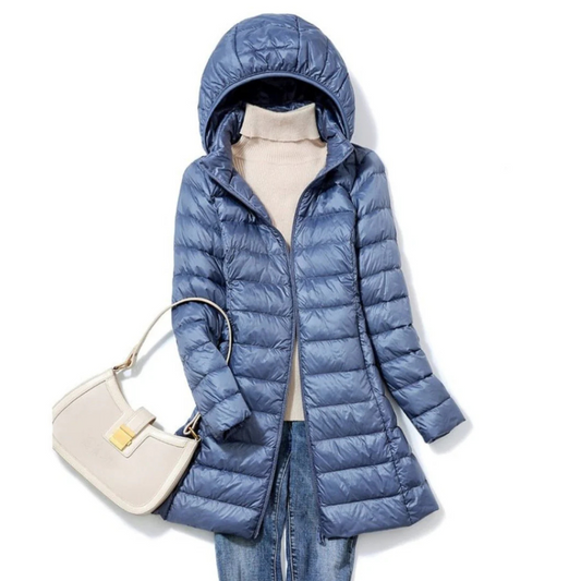 Rose | Chic Women's Hooded Winter Puffer Jacket - Cozy & Warm