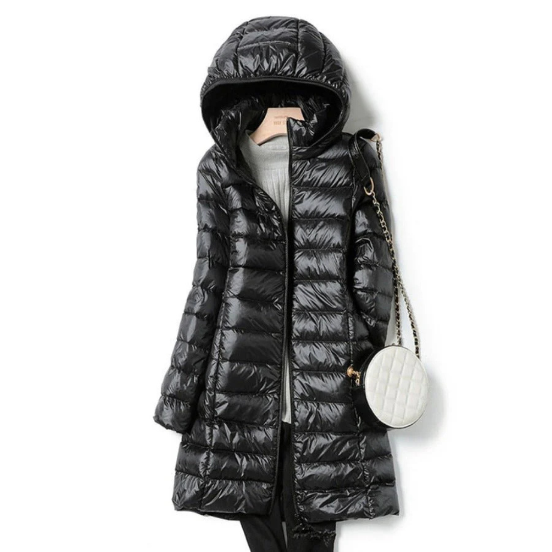 Rose | Chic Women's Hooded Winter Puffer Jacket - Cozy & Warm