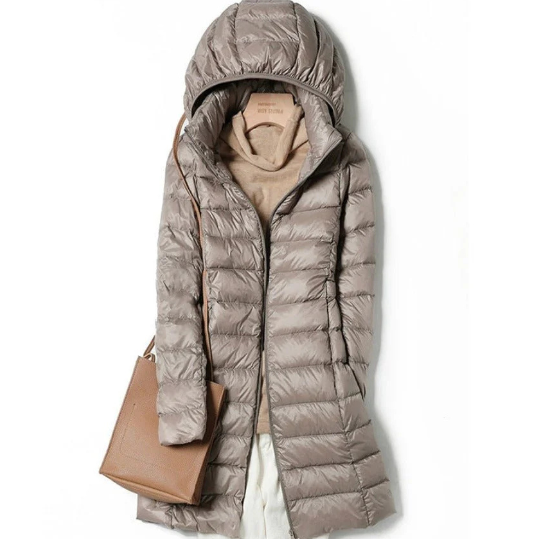Rose | Chic Women's Hooded Winter Puffer Jacket - Cozy & Warm
