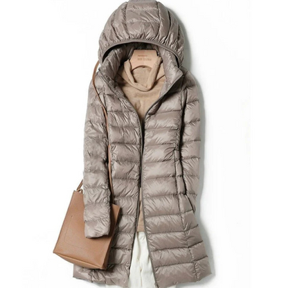 Rose | Chic Women's Hooded Winter Puffer Jacket - Cozy & Warm