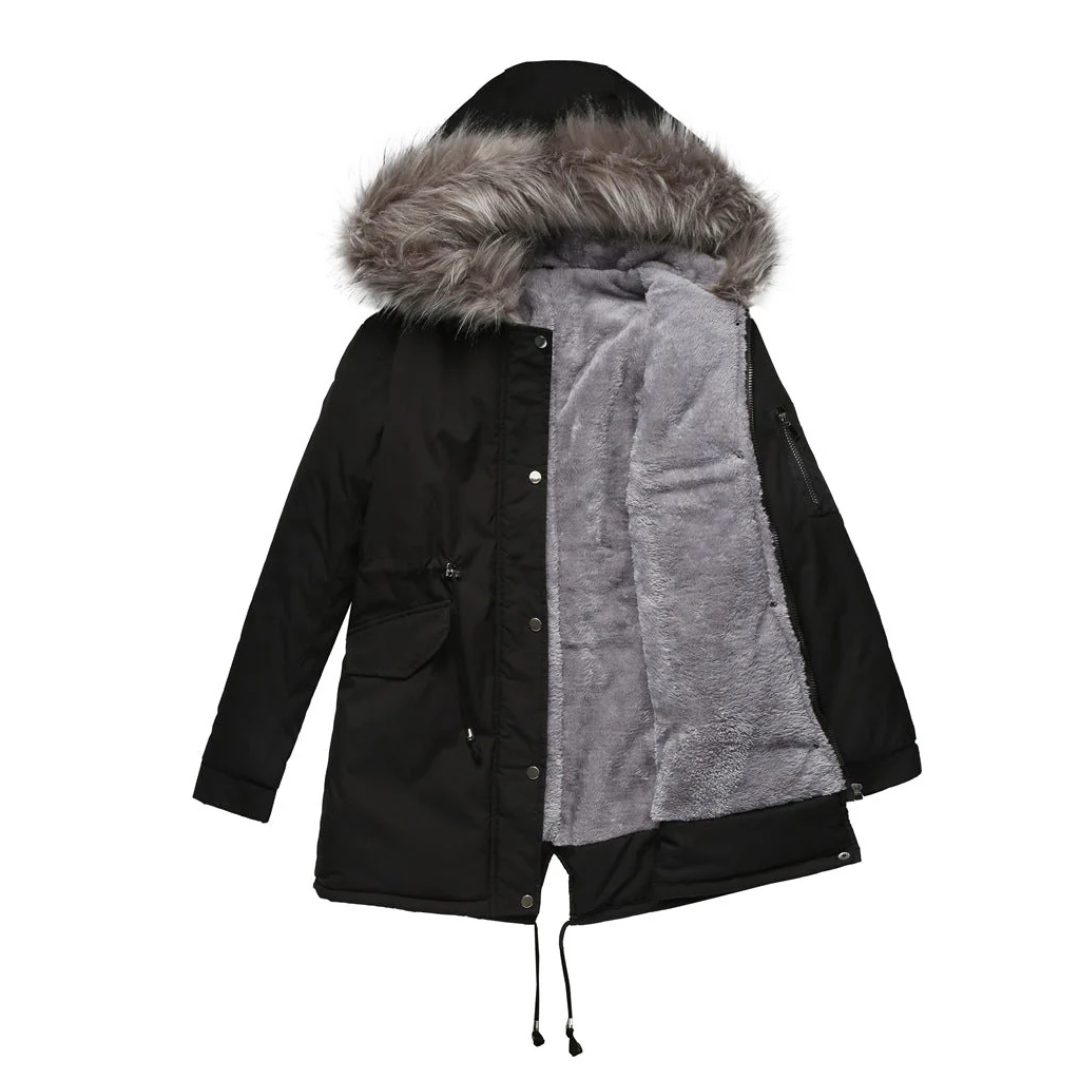 Alicia | Women's Winter Parka with Button-Down Front