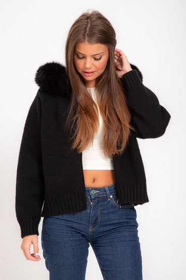 Warm and Stylish Hooded Wool Coat