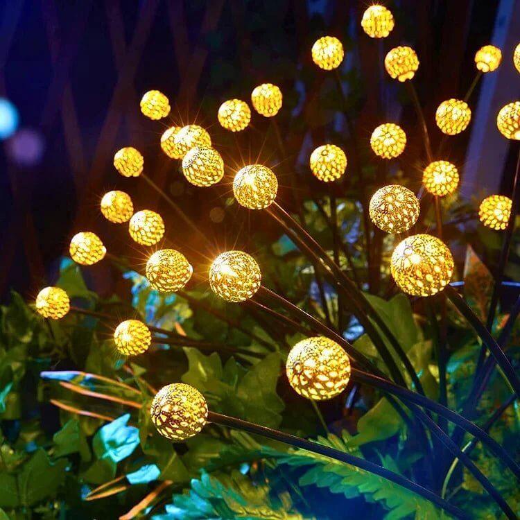 Solar-Powered LED Butterfly String Lights