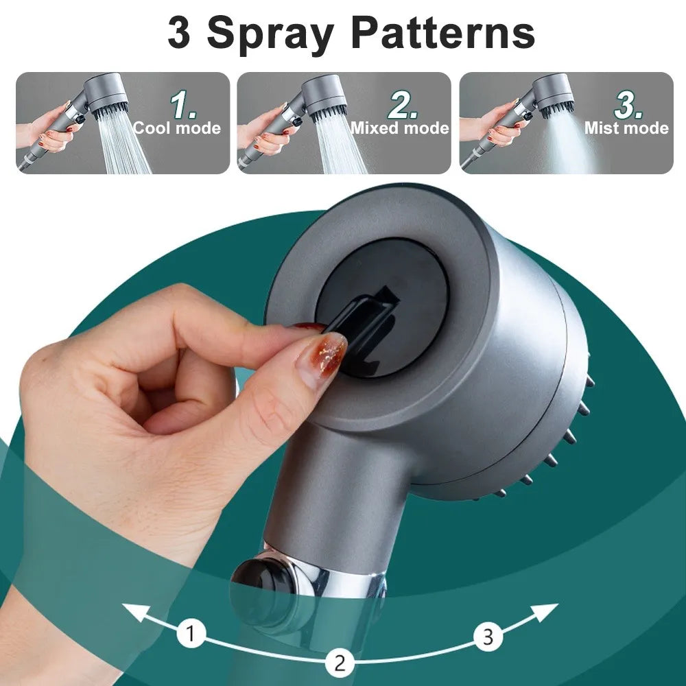 HydroSpa High-Pressure Showerhead - Enhanced Water Pressure & 9-Stage Filtration System