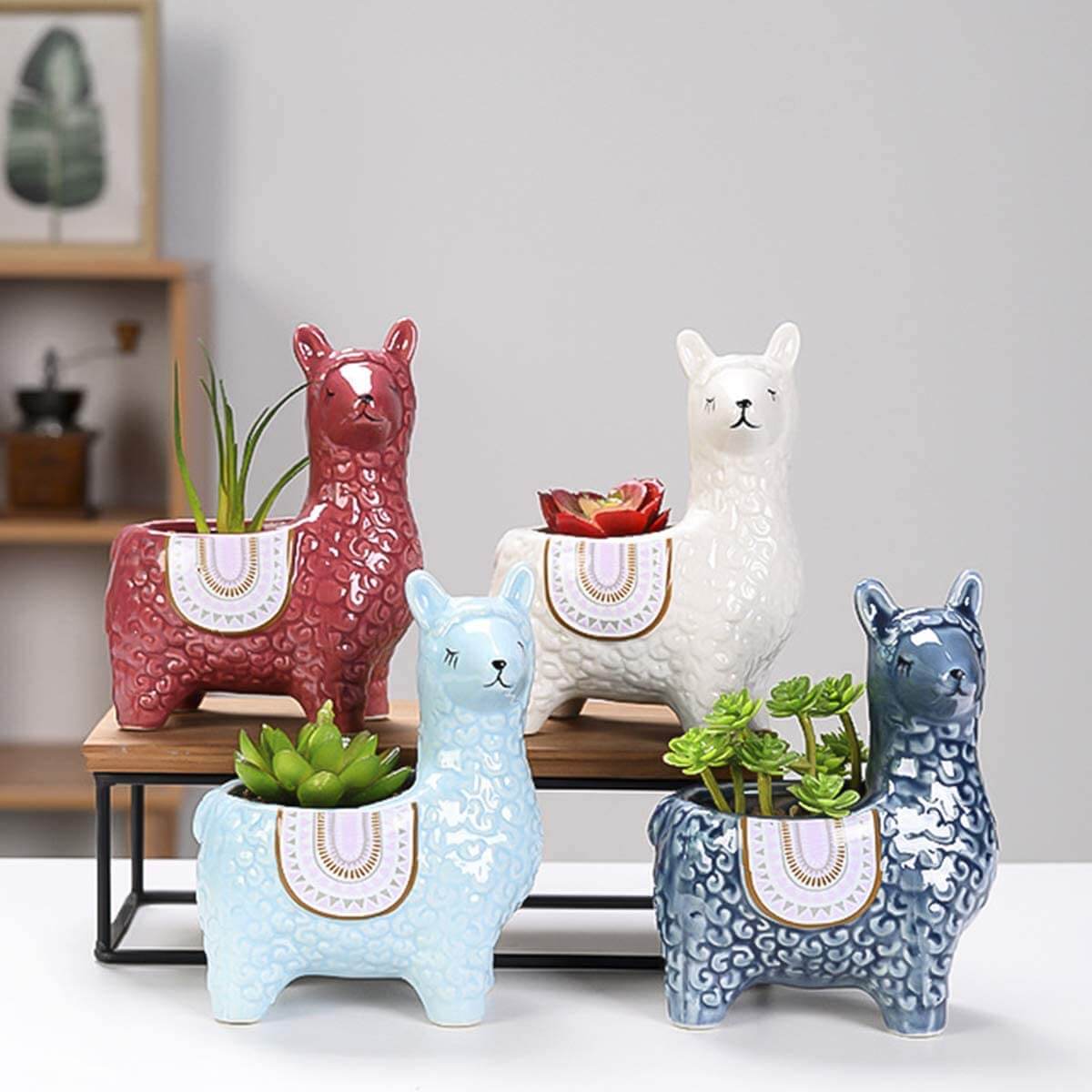 Alpaca-Inspired Ceramic Plant Pots for Your Greenery