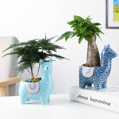 Alpaca-Inspired Ceramic Plant Pots for Your Greenery