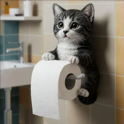 Adorable Cat Toilet Paper Holder – Stylish and Functional Bathroom Accessory