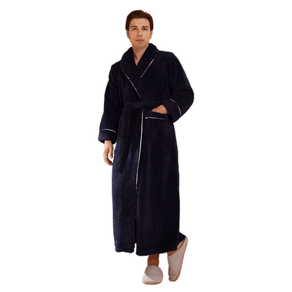 Cozy Fleece Robe with Adjustable Tie Belt
