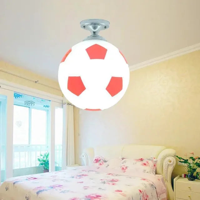 GoalBright Humorous Football-Shaped Ceiling Lamp