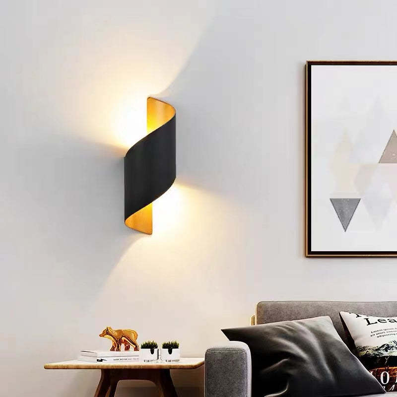 TwistLight Spiral-Shaped Modern LED Wall Fixture