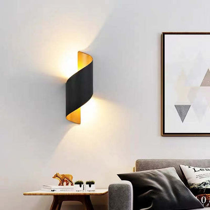 TwistLight Spiral-Shaped Modern LED Wall Fixture