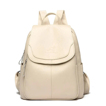 Isabella Classic Leather Backpack for Women