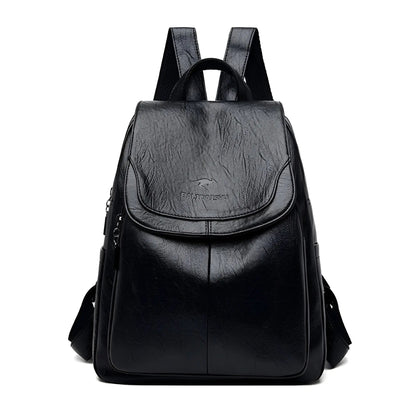 Isabella Classic Leather Backpack for Women