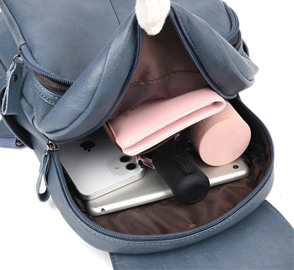 Isabella Classic Leather Backpack for Women