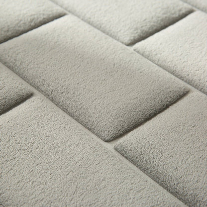 Matzaic | Absorbent Quick-Drying Non-Slip Bathroom Mat - Soft Blanket with Brick Design