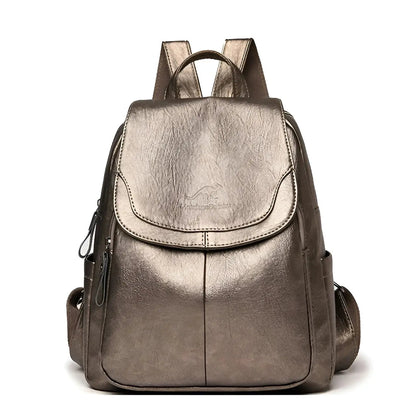 Isabella Classic Leather Backpack for Women