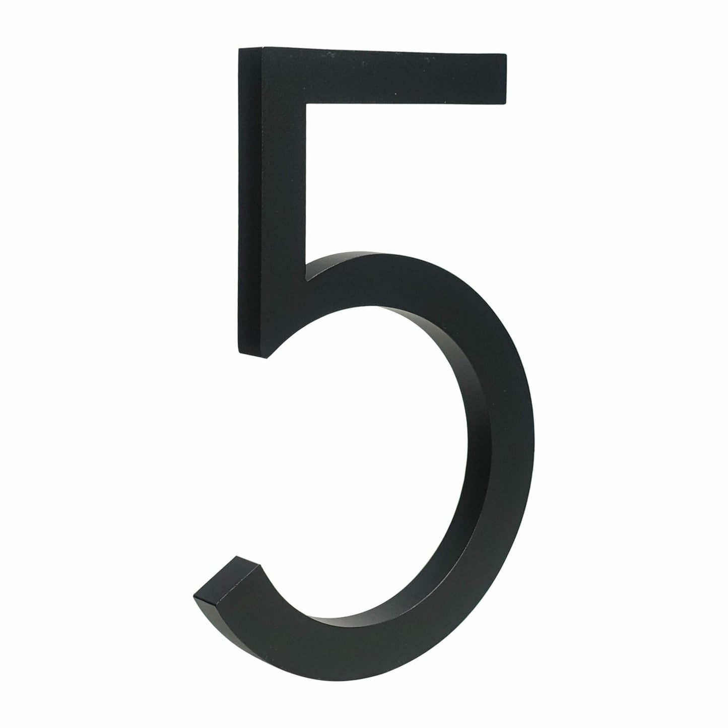 Minimalist Matte Black Modern House Number