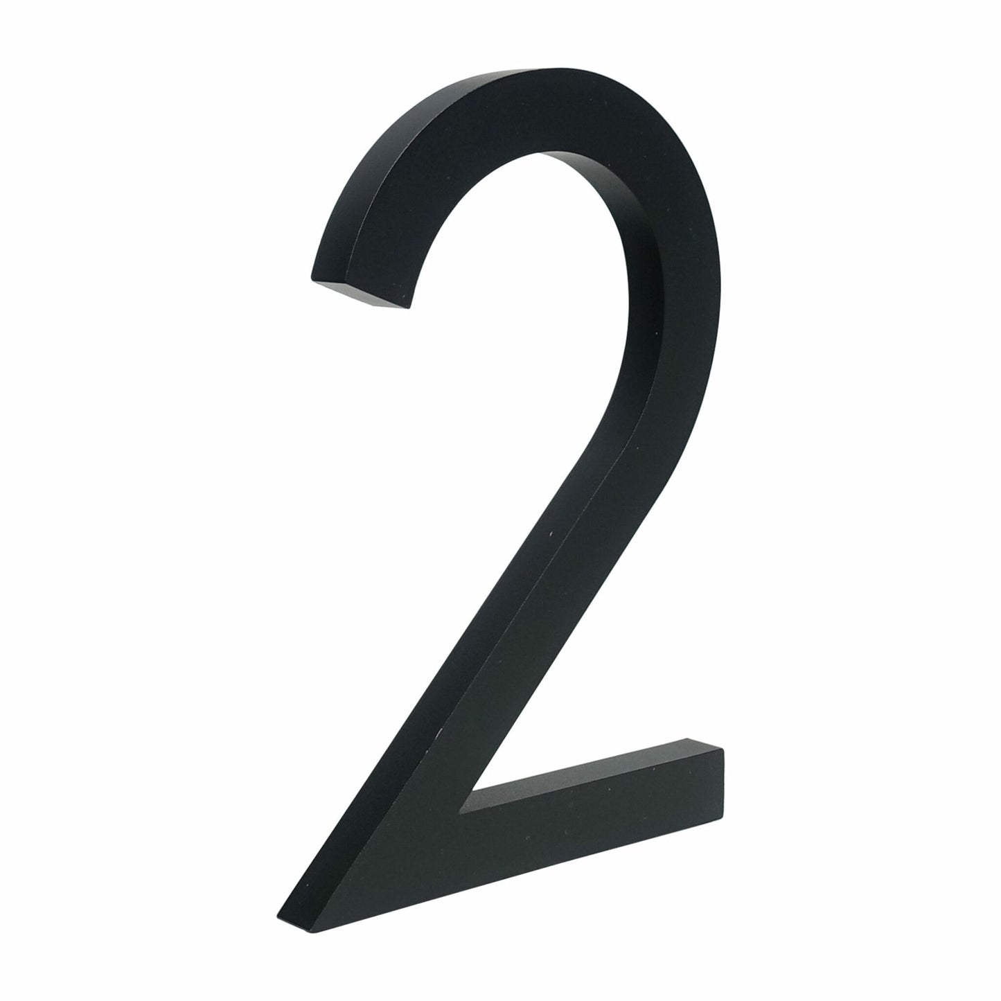 Minimalist Matte Black Modern House Number