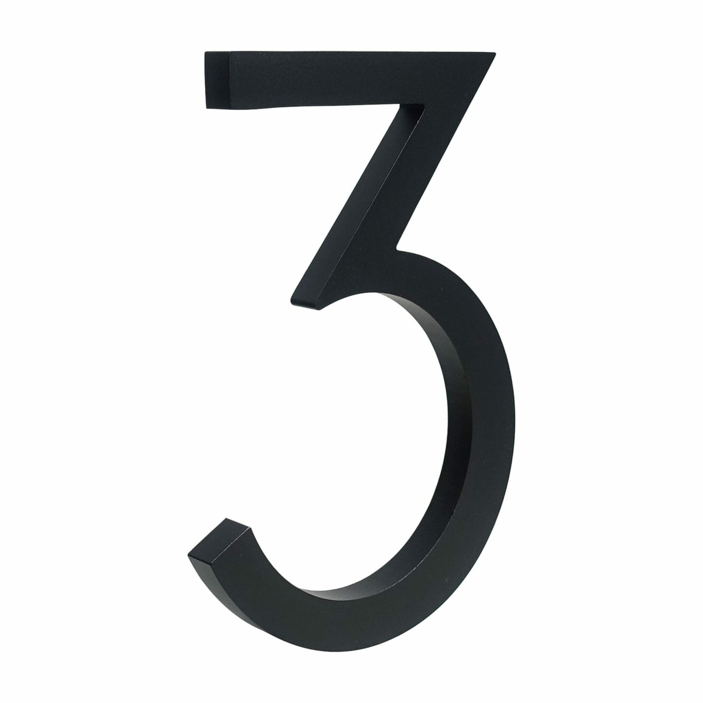 Minimalist Matte Black Modern House Number