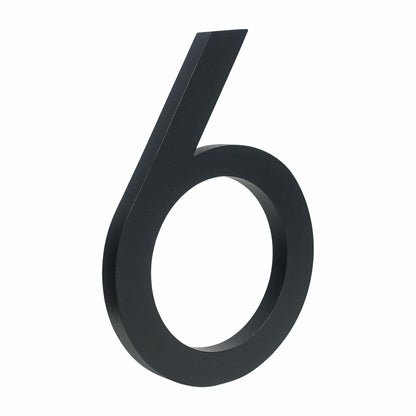 Minimalist Matte Black Modern House Number