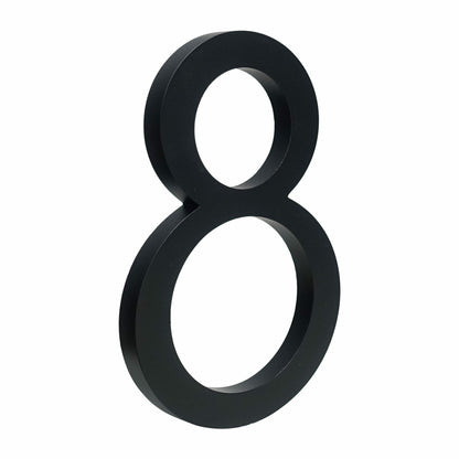 Minimalist Matte Black Modern House Number