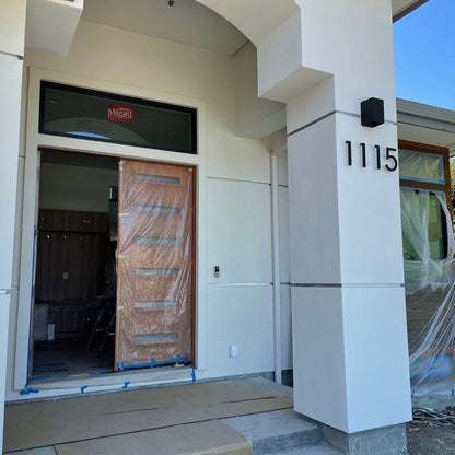 Minimalist Matte Black Modern House Number