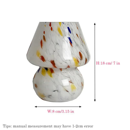 Chic Mushroom-Design Glass Lamp - LumiMush