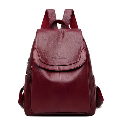 Isabella Classic Leather Backpack for Women