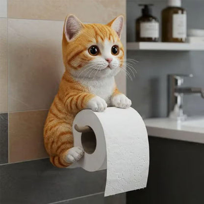 Adorable Cat Toilet Paper Holder – Stylish and Functional Bathroom Accessory